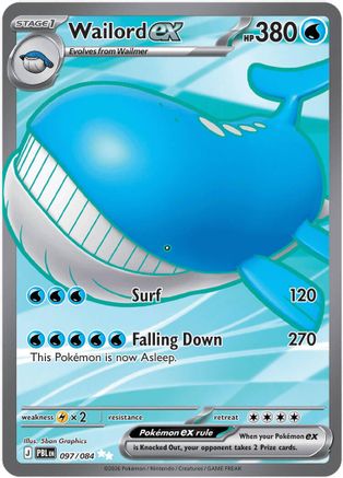 Wailord ex - (097/084) Holofoil [ME05 Pitch Black]
