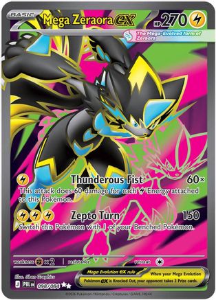 Mega Zeraora ex - (098/084) Holofoil [ME05 Pitch Black]