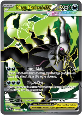 Mega Darkrai ex - (101/084) Holofoil [ME05 Pitch Black]
