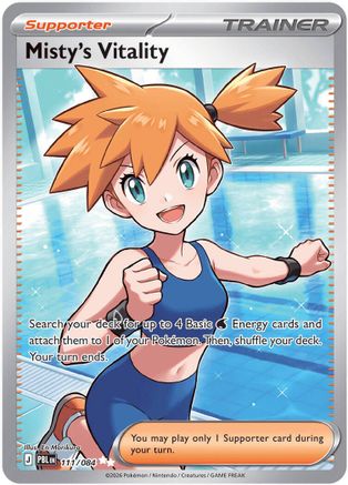 Misty's Vitality - (111/084) Holofoil [ME05 Pitch Black]
