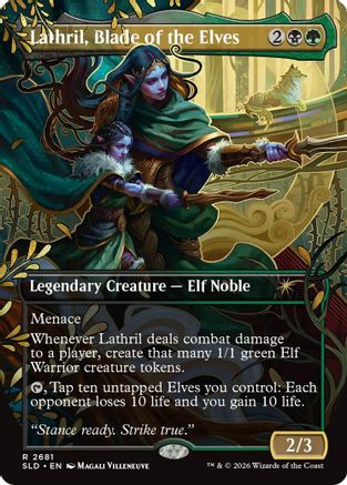 Lathril, Blade of the Elves  [Foil]  (SLD-2681) - [Secret Lair Drop Series]