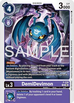 DemiDevimon (Official Store Tournament 2026 Vol. 3 Participant) (P-239) - [Digimon Promotion Cards]