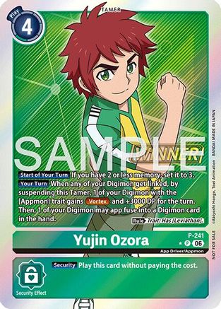 Yujin Ozora (Official Store Tournament 2026 Vol. 3 Winner) (P-241) - [Digimon Promotion Cards] Foil