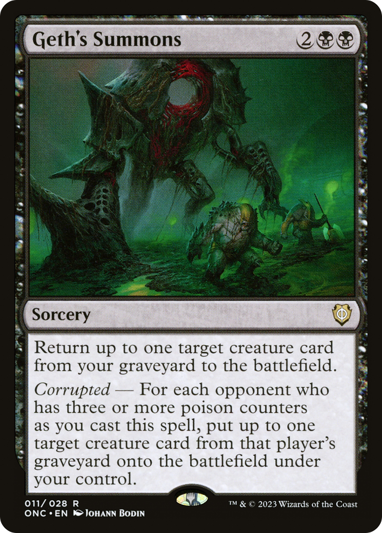 Geth's Summons [Phyrexia: All Will Be One Commander] - Trinity Hobby