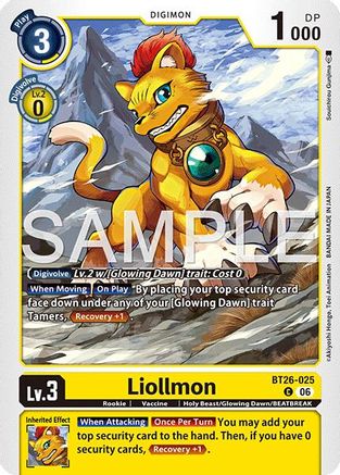 Liollmon (BT26-025) - [Timeless Bonds]