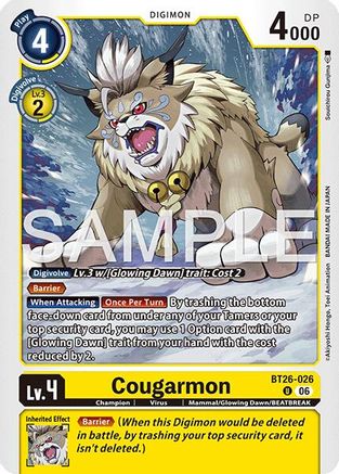 Cougarmon (BT26-026) - [Timeless Bonds]