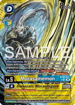 Murasamemon // Gonozan: Murashigure (Alternate Art) (BT26-031) - [Timeless Bonds] Foil