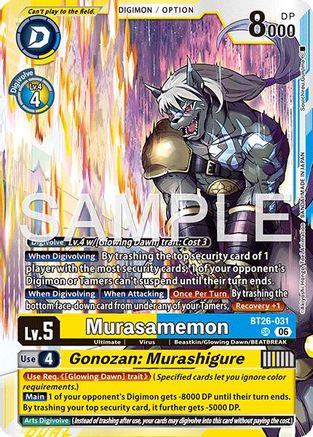 Murasamemon // Gonozan: Murashigure (BT26-031) - [Timeless Bonds] Foil