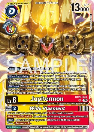 Jupitermon // Wide Plasmet (BT26-033) - [Timeless Bonds] Foil