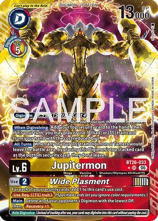 Jupitermon // Wide Plasmet (Alternate Art) (BT26-033) - [Timeless Bonds] Foil