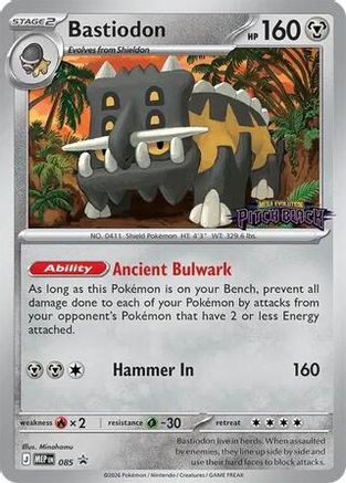 Bastiodon (Pitch Black Stamped) - (085/null) Holofoil [ME Mega Evolution Promo]