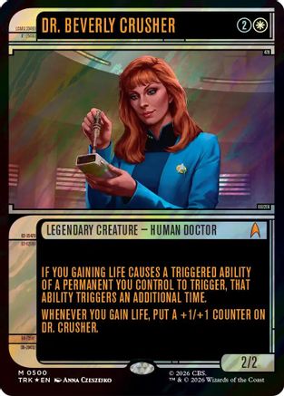 Dr. Beverly Crusher (Showcase) (Surge Foil)  [Foil]  (TRK-500) - [Star Trek]