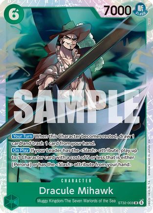 Dracule Mihawk (ST32-003) - [Starter Deck 32: GREEN Roronoa Zoro] Foil