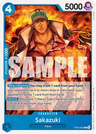 Sakazuki (ST33-002) - [Starter Deck 33: BLUE Kuzan]