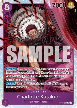 Charlotte Katakuri (ST34-001) (ST34-001) - [Starter Deck 34: PURPLE Charlotte Katakuri] Foil