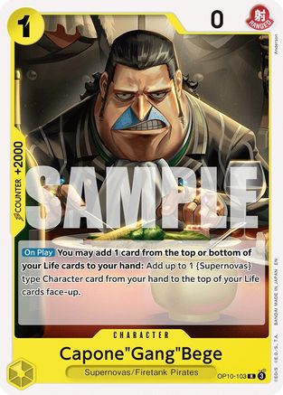 Capone"Gang"Bege (OP10-103) - [Starter Deck 36: YELLOW Eustass"Captain"Kid]