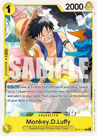Monkey.D.Luffy (OP10-111) - [Starter Deck 36: YELLOW Eustass"Captain"Kid]