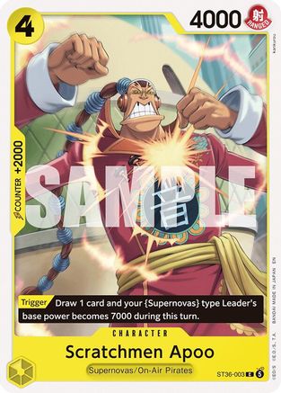 Scratchmen Apoo (ST36-003) - [Starter Deck 36: YELLOW Eustass"Captain"Kid]