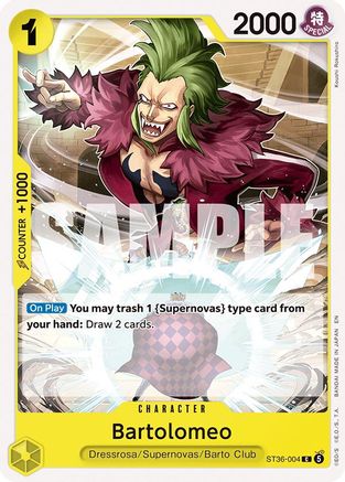 Bartolomeo (ST36-004) - [Starter Deck 36: YELLOW Eustass"Captain"Kid]