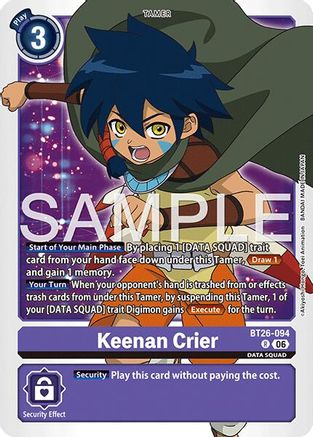Keenan Crier (BT26-094) - [Timeless Bonds] Foil