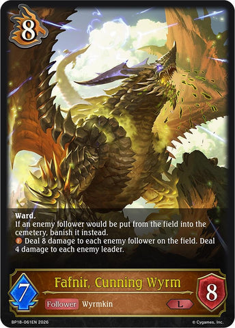 Fafnir, Cunning Wyrm (BP18-061EN) (BP18)