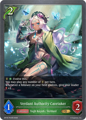 Verdant Authority Caretaker - P01EN (Foil) (BP18-P01EN) (BP18)