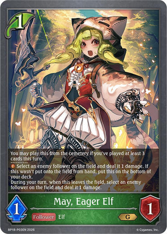 May, Eager Elf - P03EN (Foil) (BP18-P03EN) (BP18)