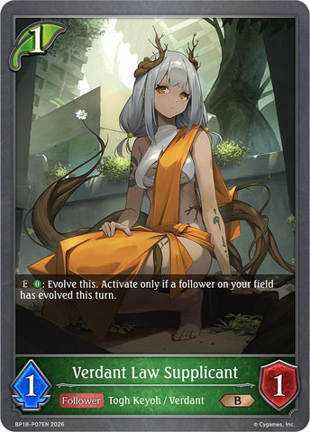 Verdant Law Supplicant - P07EN (Foil) (BP18-P07EN) (BP18)