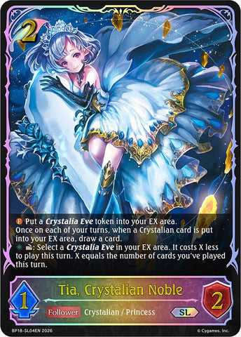 Tia, Crystalian Noble (SL) (BP18-SL04EN) (BP18)