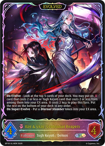 Ilze & Urze, Centennial Reapers (Evolved) (SL) (BP18-SL18EN) (BP18)