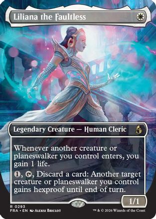 Liliana the Faultless (Borderless)  [Foil]  (FRA-293) - [Reality Fracture]