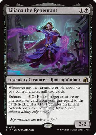 Liliana the Repentant  [Foil]  (FRA-231) - [Reality Fracture]