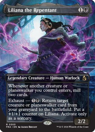 Liliana the Repentant (Borderless)  (FRA-305) - [Reality Fracture]