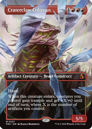 Craterclaw Colossus (Borderless) (0327)  (FRA-327) - [Reality Fracture]