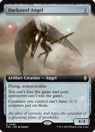 Darksteel Angel (Extended Art)  (FRC-098) - [Commander: Reality Fracture]