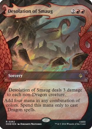 Desolation of Smaug (Showcase) (Surge Foil)  [Foil]  (HOB-262) - [The Hobbit]