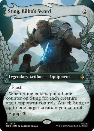 Sting, Bilbo's Sword (Showcase)  [Foil]  (HOB-237) - [The Hobbit]