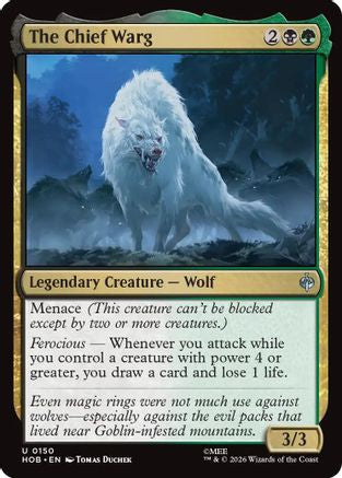 The Chief Warg  [Foil]  (HOB-150) - [The Hobbit]