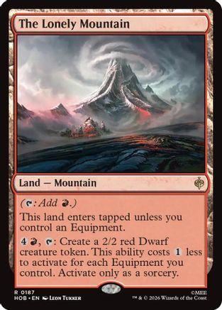 The Lonely Mountain  [Foil]  (HOB-187) - [The Hobbit]