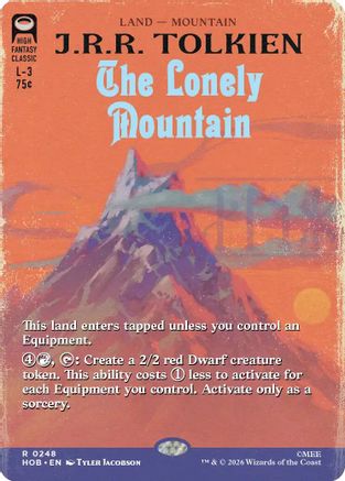 The Lonely Mountain (Borderless)  [Foil]  (HOB-248) - [The Hobbit]