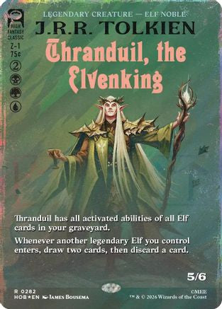 Thranduil, the Elvenking (Borderless) (Surge Foil)  [Foil]  (HOB-282) - [The Hobbit]
