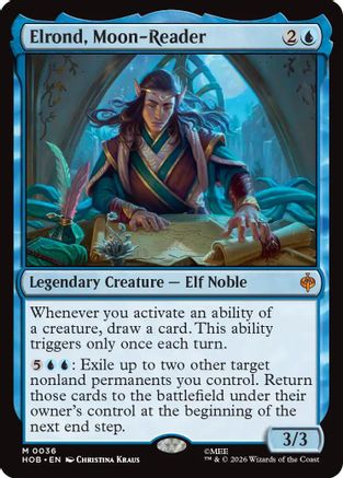 Elrond, Moon-Reader  [Foil]  (HOB-036) - [The Hobbit]