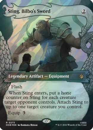 Sting, Bilbo's Sword (Showcase) (Surge Foil)  [Foil]  (HOB-273) - [The Hobbit]