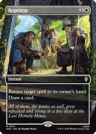 Reprieve (Borderless)  [Foil]  (HOC-017) - [The Hobbit: Eternal-Legal]