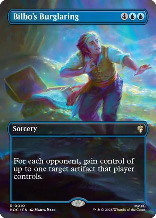 Bilbo's Burglaring (Borderless)  [Foil]  (HOC-010) - [The Hobbit: Eternal-Legal]