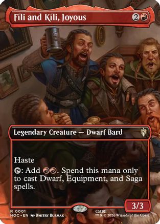 Fili and Kili, Joyous (Borderless)  (HOC-001) - [The Hobbit: Eternal-Legal]