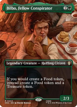 Bilbo, Fellow Conspirator (Borderless)  [Foil]  (HOC-004) - [The Hobbit: Eternal-Legal]
