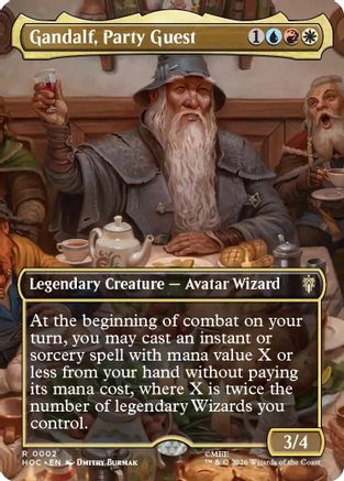Gandalf, Party Guest (Borderless)  (HOC-002) - [The Hobbit: Eternal-Legal]