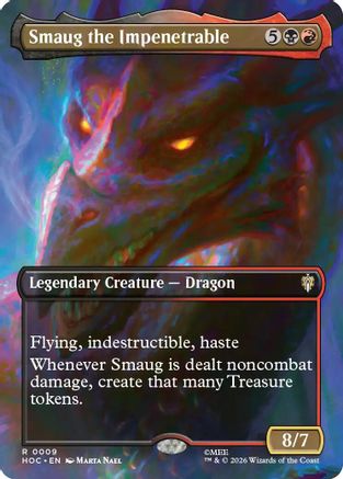 Smaug the Impenetrable (Borderless)  [Foil]  (HOC-009) - [The Hobbit: Eternal-Legal]
