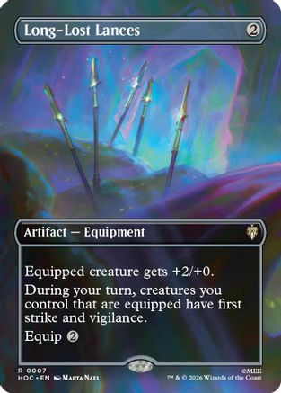 Long-Lost Lances (Borderless)  [Foil]  (HOC-007) - [The Hobbit: Eternal-Legal]